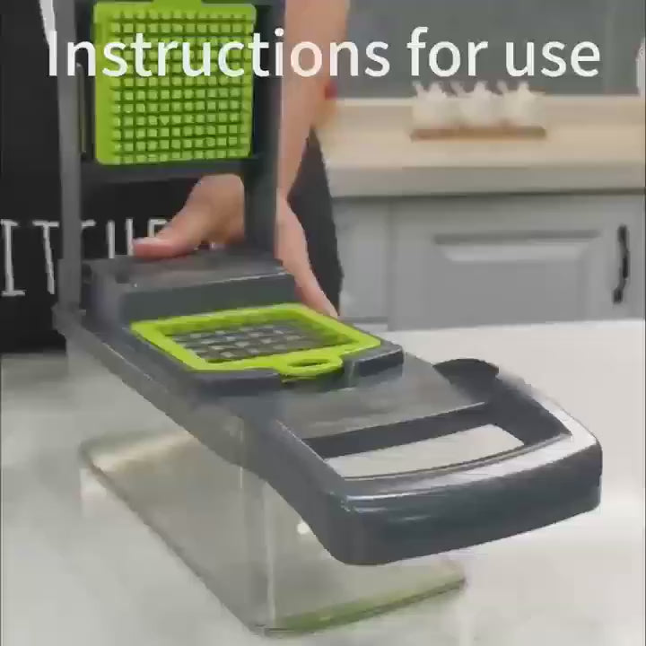 16-in-1 Vegetable Cutter – Multifunctional Chopper & Mandoline Slicer
